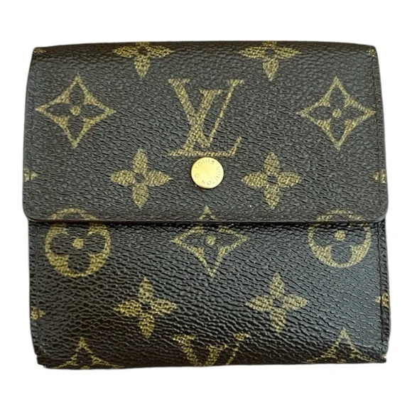 Louis Vuitton Authentic Vintage brown and Gold Monogram Tri-fold Wallet - Picture 1 of 17